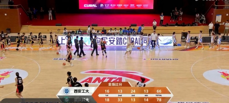 CUBAL 刘楚渝勇夺23分 胡烨娜孤掌难鸣析18分 武汉科大战胜西安工大